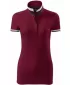Damen-T-Shirt mit Kragen MALFINI PREMIUM COLLAR UP 257 GRANAT