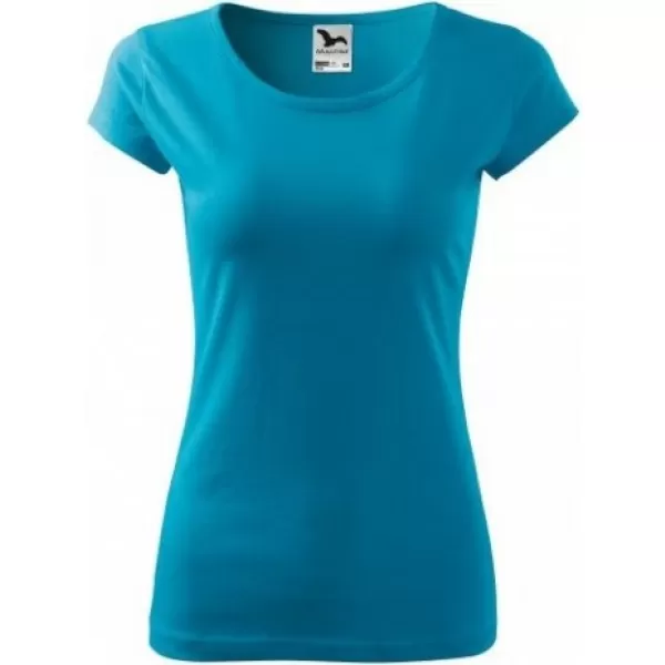  Damen-T-Shirt MALFINI PURE 122 TÜRKIS 