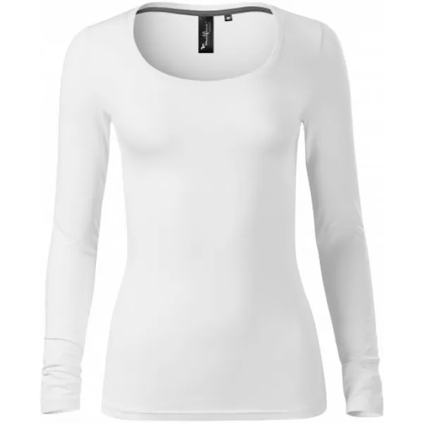  Damen-T-Shirt mit langen Ärmeln MALFINI PREMIUM BRAVE 156 WEIß 