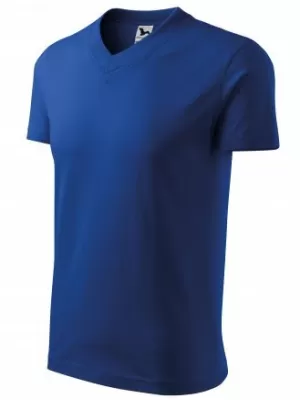 Herren-T-Shirt MALFINI V-NECK 102 KÖNIGSBLAU