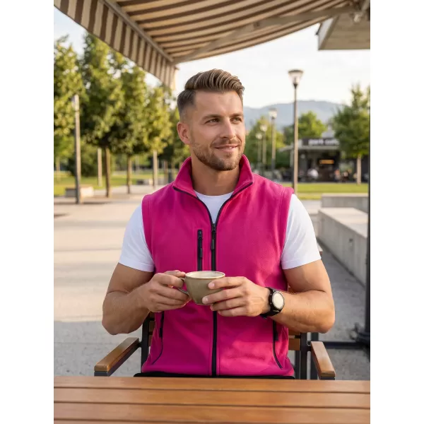  Fleeceweste für Herren MALFINI EXIT 525 MAGENTA 