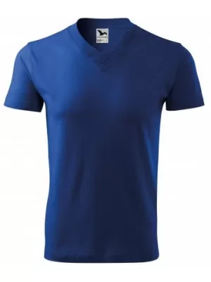Herren-T-Shirt MALFINI V-NECK 102 KÖNIGSBLAU