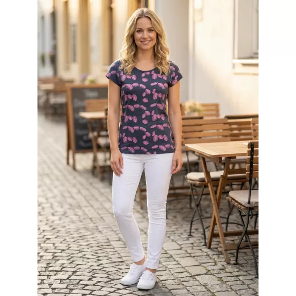  Damen-T-Shirt ALTISPORT ZELA LTSS702 DUNKELBLAU 