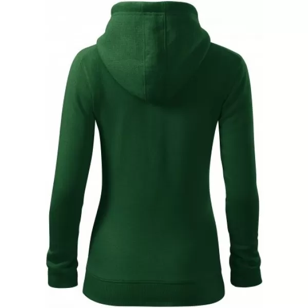  Damen-Sweatshirt MALFINI TRENDY ZIPPER 411 FLASCHENGRÜN 
