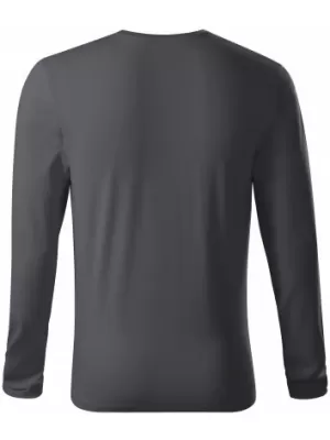 Herren-T-Shirt mit langen Ärmeln MALFINI PREMIUM BRAVE 155 HELLES ANTHRAZIT