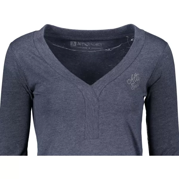  Damen-T-Shirt ALTISPORT HODEIA LTSS695 DUNKELBLAU 