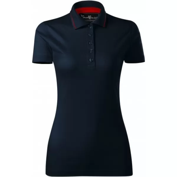  Damen-T-Shirt mit Kragen MALFINI PREMIUM GRAND 269 MARINEBLAU 