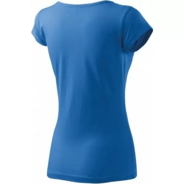  Damen-T-Shirt MALFINI PURE 122 AZURBLAU 