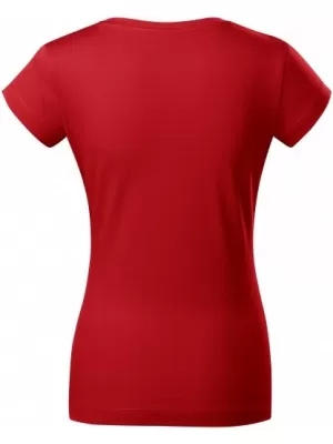 Damen-T-Shirt MALFINI FIT V-NECK 162 ROT