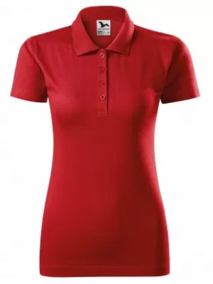 Damen-T-Shirt mit Kragen MALFINI SINGLE J. 223 ROT
