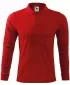 Herren-T-Shirt mit langen Ärmeln und Kragen MALFINI SINGLE J. LS 211 ROT