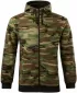 Herren-Sweatshirt MALFINI CAMO ZIPPER C19 TARNBRAUN
