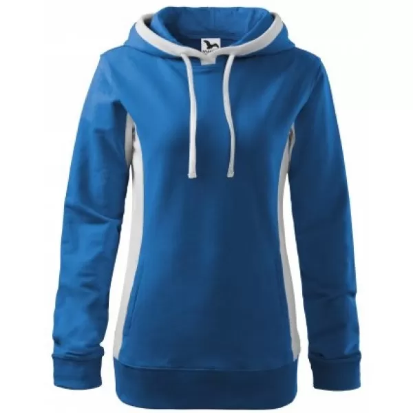  Damen-Sweatshirt MALFINI KANGAROO 408 AZURBLAU 