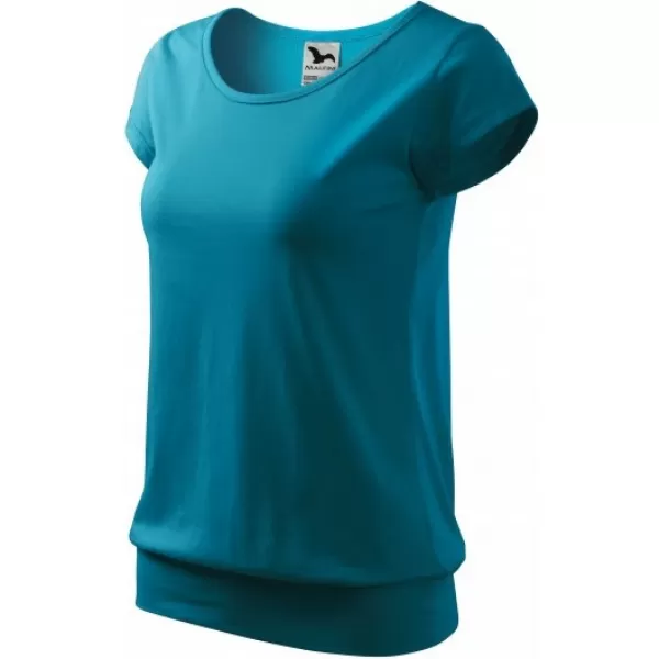 Damen-T-Shirt MALFINI CITY 120 DUNKLES TÜRKIS 