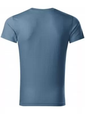 Herren-T-Shirt MALFINI SLIM FIT V-NECK 146 DENIM