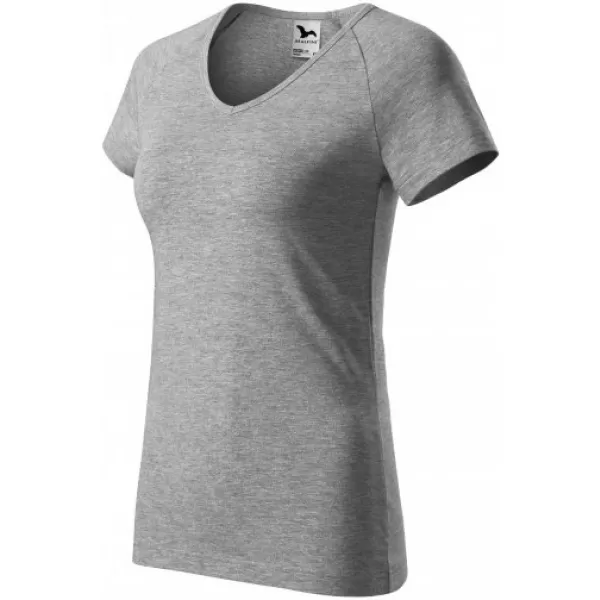  Damen-T-Shirt MALFINI DREAM 128 DUNKELGRAUE HIGHLIGHTS 