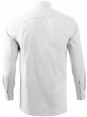 Herren-Langarmshirt MALFINI STYLE LS 209 WEIß