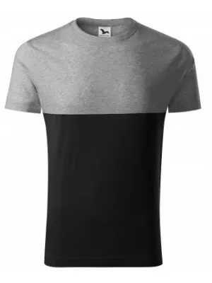 Herren-T-Shirt MALFINI CONNECTION 177 DUNKELGRAUE HIGHLIGHTS