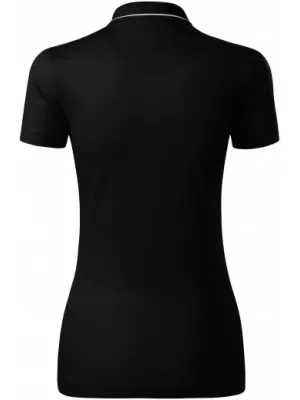 Damen-T-Shirt mit Kragen MALFINI PREMIUM GRAND 269 SCHWARZ