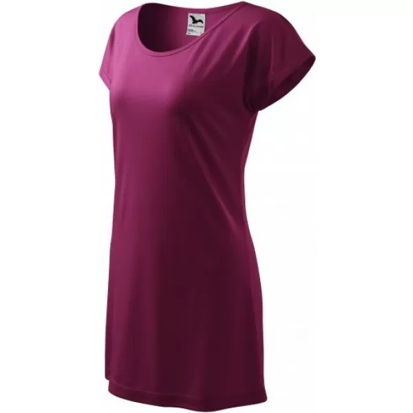  Langes T-Shirt für Damen MALFINI LOVE 123 FUCHSIE 