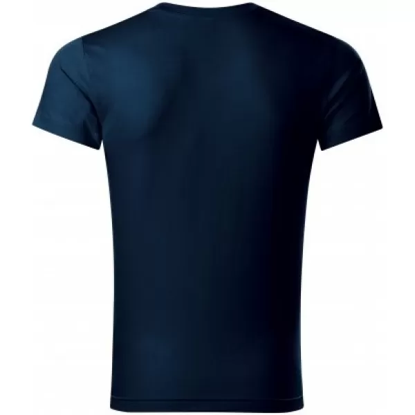  Herren-T-Shirt MALFINI SLIM FIT V-NECK 146 MARINEBLAU 