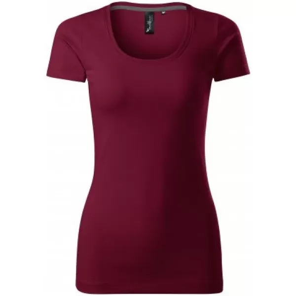  Damen-T-Shirt mit kurzen Ärmeln MALFINI PREMIUM ACTION 152 GRANAT 