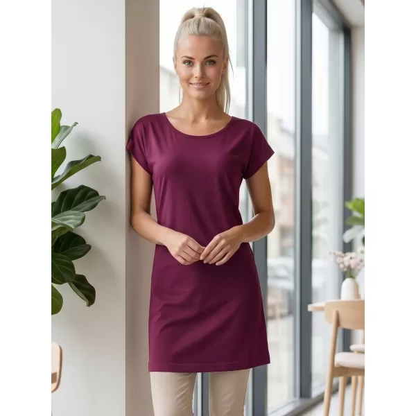  Langes T-Shirt für Damen MALFINI LOVE 123 FUCHSIE 