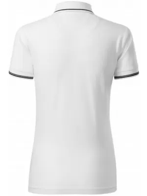 Damen-T-Shirt mit Kragen MALFINI PREMIUM PERFECTION PLAIN 253 WEIß