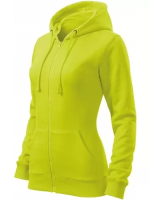Damen-Sweatshirt MALFINI TRENDY ZIPPER 411 KALK