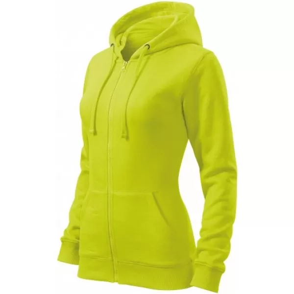  Damen-Sweatshirt MALFINI TRENDY ZIPPER 411 KALK 