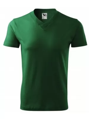 Herren-T-Shirt MALFINI V-NECK 102 FLASCHENGRÜN