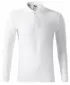 Herren-T-Shirt mit langen Ärmeln und Kragen MALFINI PIQUE POLO LS 221 WEIß