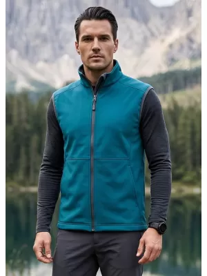 Herren-Softshellweste MALFINI VISION 517 DUNKLES TÜRKIS
