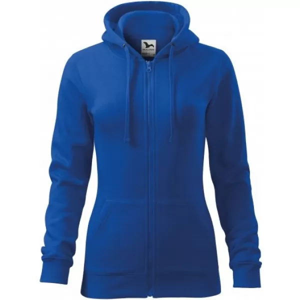  Damen-Sweatshirt MALFINI TRENDY ZIPPER 411 KÖNIGSBLAU 