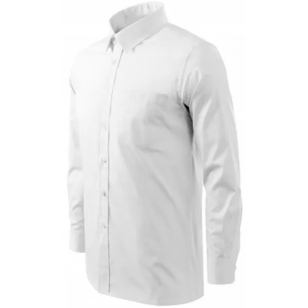  Herren-Langarmshirt MALFINI STYLE LS 209 WEIß 