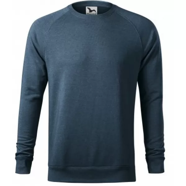  Herren-Sweatshirt MALFINI MERGER 415 DUNKLE DENIM-HIGHLIGHTS 