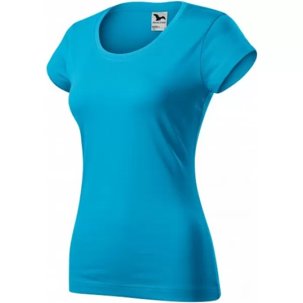  Damen-T-Shirt MALFINI VIPER 161 TÜRKIS 