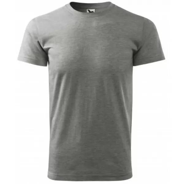  Herren-T-Shirt MALFINI BASIC 129 DUNKELGRAUE HIGHLIGHTS 