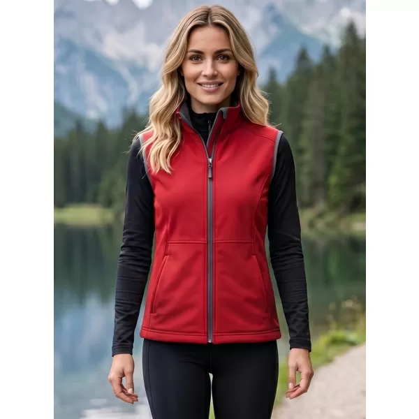  Softshellweste für Damen MALFINI VISION 516 ROT 