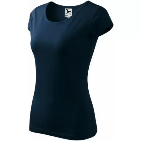  Damen-T-Shirt MALFINI PURE 122 MARINEBLAU 