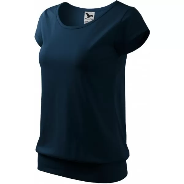  Damen-T-Shirt MALFINI CITY 120 MARINEBLAU 