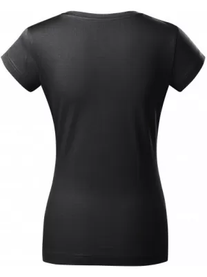Damen-T-Shirt MALFINI FIT V-NECK 162 EBENHOLZGRAU