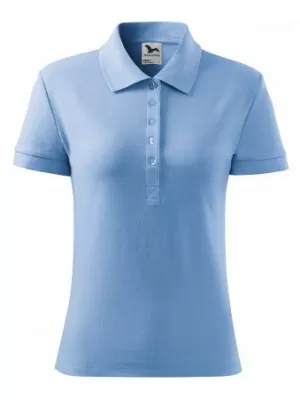 Damen-T-Shirt mit Kragen MALFINI SINGLE J. 223 HIMMELBLAU