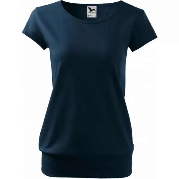  Damen-T-Shirt MALFINI CITY 120 MARINEBLAU 