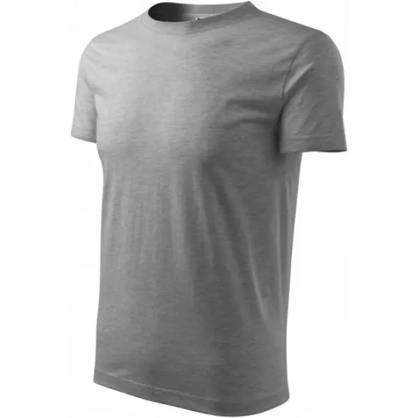  Herren-T-Shirt MALFINI CLASSIC NEW 132 DUNKELGRAUE HIGHLIGHTS 