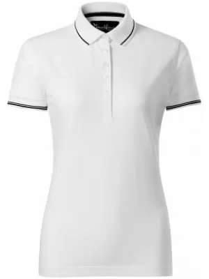 Damen-T-Shirt mit Kragen MALFINI PREMIUM PERFECTION PLAIN 253 WEIß