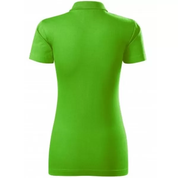  Damen-T-Shirt mit Kragen MALFINI SINGLE J. 223 APFELGRÜN 