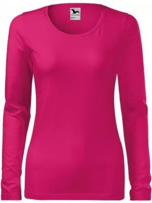 Damen-T-Shirt mit langen Ärmeln MALFINI SLIM 139 HIMBEERE