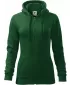 Damen-Sweatshirt MALFINI TRENDY ZIPPER 411 FLASCHENGRÜN