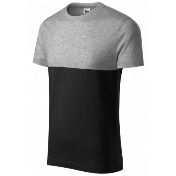  Herren-T-Shirt MALFINI CONNECTION 177 DUNKELGRAUE HIGHLIGHTS 